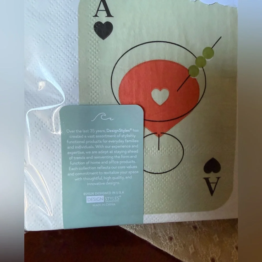Martini Cocktail Napkins NWT